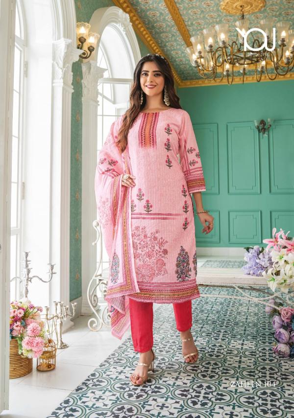 Wanna Zaheen Chanderi Sequence Designer Readymade Suit